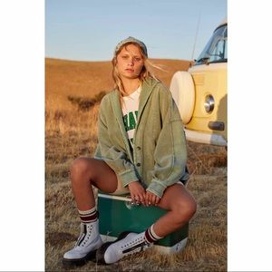 Free People Jordan Jacket in Military- worn 2 times